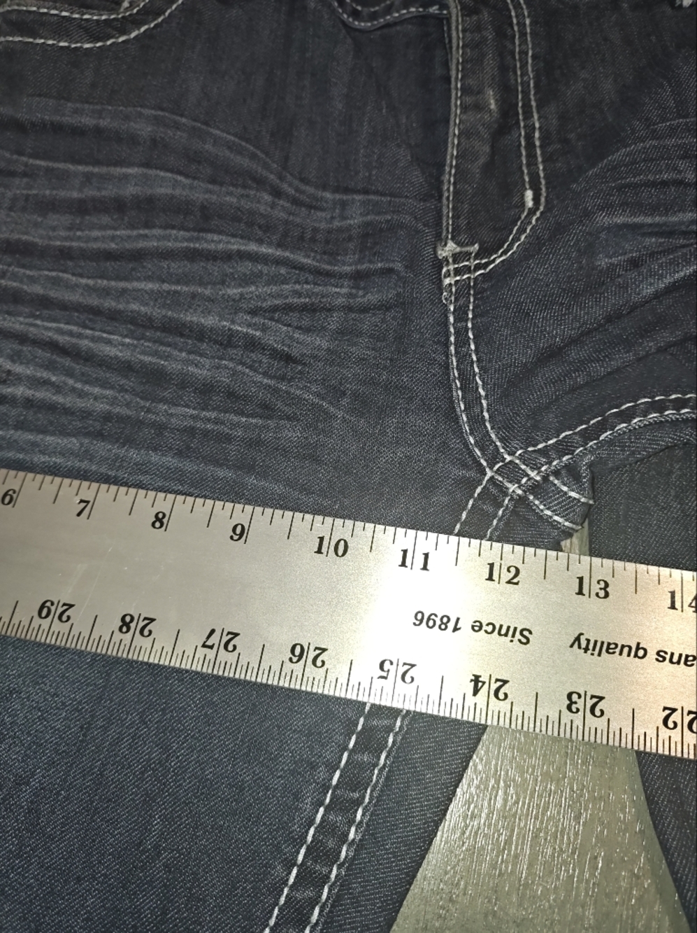 Suko Jeans Woman Dark Distressed,Embroidery,Bootcut,Size 14 - Picture 5 of 12